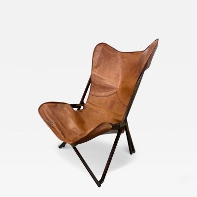 Vittoriano Vigano Italian Tripolina Folding Safari Chair Attributed to Vittoriano Vigan 1960s
