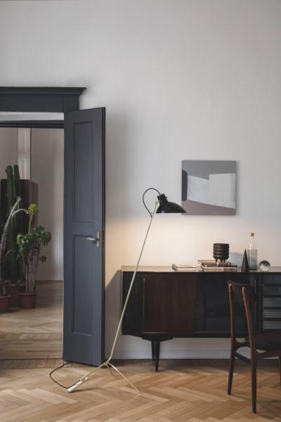 Vittoriano Vigano Vittoriano Vigan VV Cinquanta Floor Lamp in Red