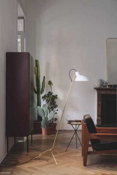 Vittoriano Vigano Vittoriano Vigan VV Cinquanta Floor Lamp in Red