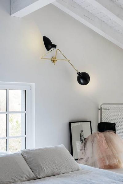 Vittoriano Vigano Vittoriano Vigan VV Cinquanta Twin Wall Lamp in Black