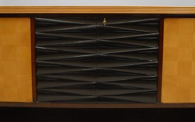 Vittorio Dassi Italian 1940s Mahogany Sideboard