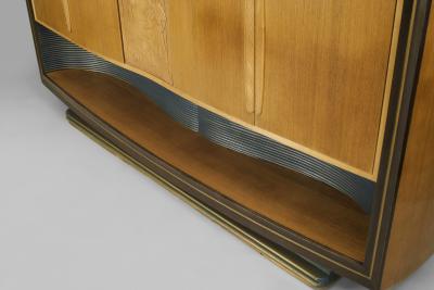 Vittorio Dassi Italian 1950s Walnut Maple Sideboard