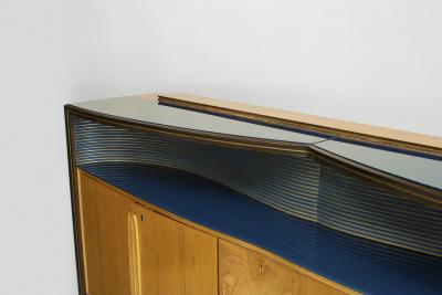 Vittorio Dassi Italian 1950s Walnut Maple Sideboard