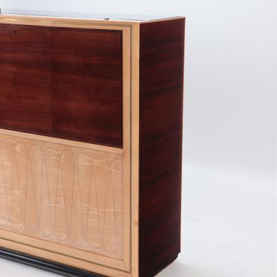 Vittorio Dassi Mobilificio Dassi Dassi A Rare Italian custom ordered bar cabinet by V Dassi C 1950 