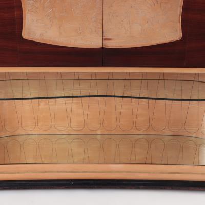 Vittorio Dassi Mobilificio Dassi Dassi A Rare Italian custom ordered bar cabinet by V Dassi C 1950 