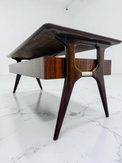 Vittorio Dassi Mobilificio Dassi Dassi Italian Mid Century Executive Desk designed by Vittorio Dassi in 1950s