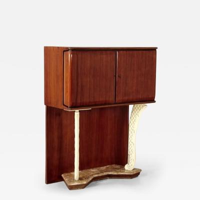 Vittorio Dassi Mobilificio Dassi Dassi Italian Mid Century Mahogany Bar Cabinet Vittorio Dassi Style 1950s