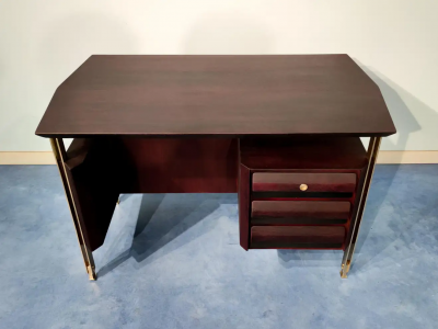 Vittorio Dassi Mobilificio Dassi Dassi Italian Mid Century Modern Executive Desk by Vittorio Dassi 1960s