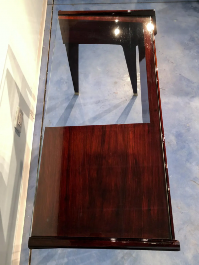 Vittorio Dassi Mobilificio Dassi Dassi Italian Mid Century Modern Teak Petite Desk Designed by Vittorio Dassi 1950s