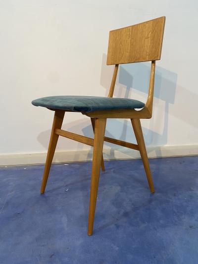 Vittorio Dassi Mobilificio Dassi Dassi Italian Mid Century Modern desk and chair designed by Vittorio Dassi in 1950s