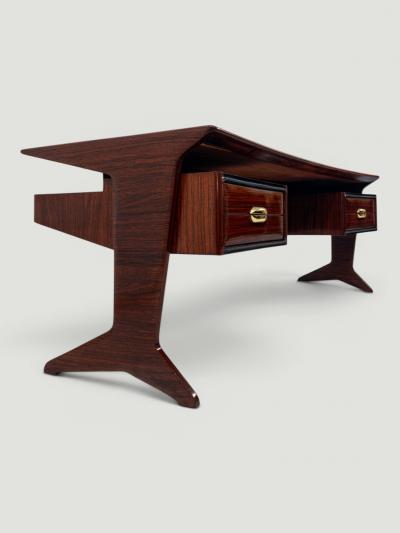 Vittorio Dassi Mobilificio Dassi Dassi Italian Mid Century Presidential Executive Desk designed by Vittorio Dassi 1950s
