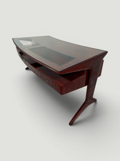 Vittorio Dassi Mobilificio Dassi Dassi Italian Mid Century Presidential Executive Desk designed by Vittorio Dassi 1950s
