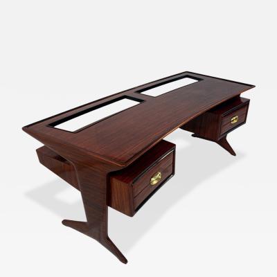 Vittorio Dassi Mobilificio Dassi Dassi Italian Mid Century Presidential Executive Desk designed by Vittorio Dassi 1950s