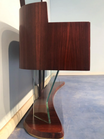 Vittorio Dassi Mobilificio Dassi Dassi Italian Mid Century Sideboard dresser with Mirror by Vittorio Dassi 1950s