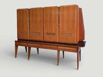 Vittorio Dassi Mobilificio Dassi Dassi Italian Mid Century Sideboard or Cabinet Bar designed by Vittorio Dassi in 1950s