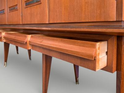 Vittorio Dassi Mobilificio Dassi Dassi Italian Mid Century Sideboard or Cabinet Bar designed by Vittorio Dassi in 1950s