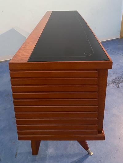 Vittorio Dassi Mobilificio Dassi Dassi Italian Midcentury Amboyna Briar Sideboard by Vittorio Dassi 1950s