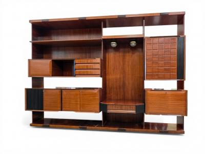 Vittorio Dassi Mobilificio Dassi Dassi Italian Midcentury Modular Wall Unit or Sideboard designed by Dassi 1960s