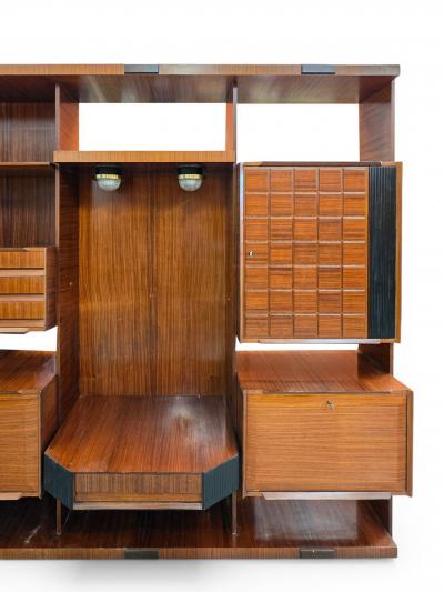 Vittorio Dassi Mobilificio Dassi Dassi Italian Midcentury Modular Wall Unit or Sideboard designed by Dassi 1960s