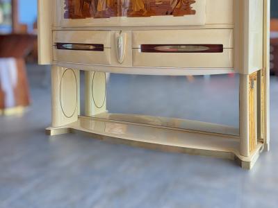Vittorio Dassi Mobilificio Dassi Dassi Italian Midcentury Parchement Sideboard or Cabiner Bar Designed by Dassi 1950s