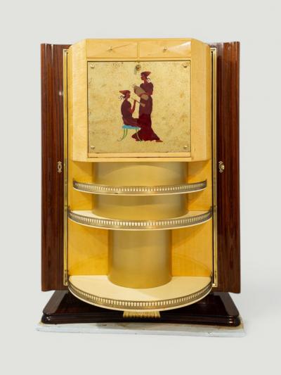 Vittorio Dassi Mobilificio Dassi Dassi Italian Midcentury Revolving Cabinet Bar by Vittorio Dassi in 1950s