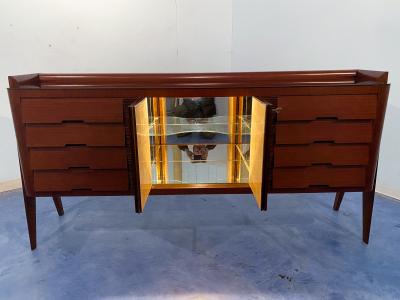 Vittorio Dassi Mobilificio Dassi Dassi Italian Midcentury Sideboard Bar by Vittorio Dassi 1950s