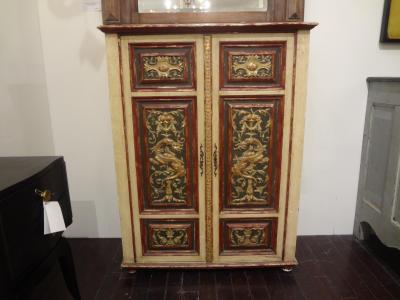 Vittorio Dassi Mobilificio Dassi Dassi Italian Painted and Giltwood Chinoiserie Cabinet