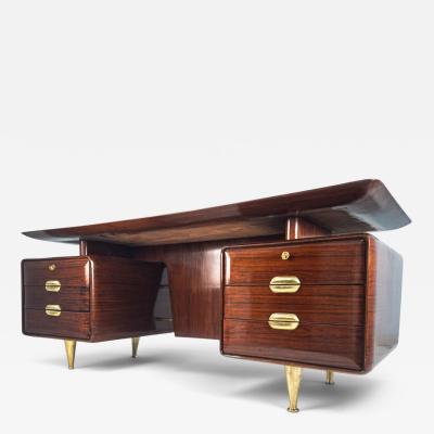 Vittorio Dassi Mobilificio Dassi Dassi Italina Mid Century Executive Table Desk designed by Vittorio Dassi 1950s