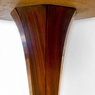 Vittorio Dassi Mobilificio Dassi Dassi Marble and Rosewood Round Table Vittorio Dassi