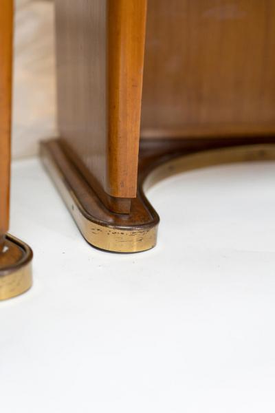 Vittorio Dassi Mobilificio Dassi Dassi PAIR OF ITALIAN WALNUT MIDCENTURY NIGHT TABLES BY VITTORIO DASSI