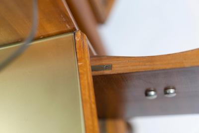 Vittorio Dassi Mobilificio Dassi Dassi PAIR OF ITALIAN WALNUT MIDCENTURY NIGHT TABLES BY VITTORIO DASSI