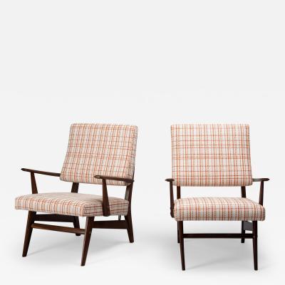 Vittorio Dassi Mobilificio Dassi Dassi Pair of armchairs by Vittorio Dassi Italy 1950s