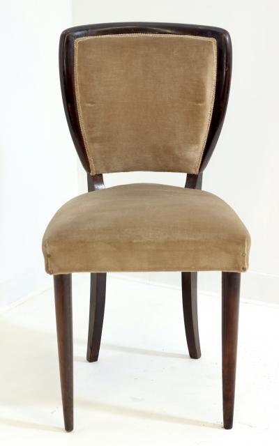 Vittorio Dassi Mobilificio Dassi Dassi Set of Six Dining Chairs by Vittorio Dassi 1940 Italy