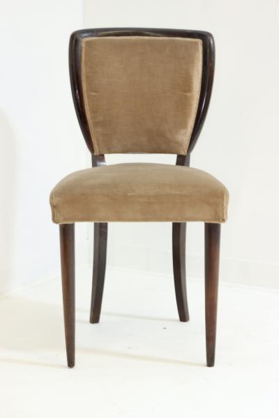 Vittorio Dassi Mobilificio Dassi Dassi Set of Six Dining Chairs by Vittorio Dassi 1940 Italy