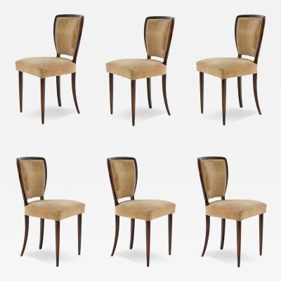 Vittorio Dassi Mobilificio Dassi Dassi Set of Six Dining Chairs by Vittorio Dassi 1940 Italy