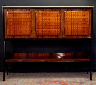 Vittorio Dassi Mobilificio Dassi Dassi Vittorio Dassi Design Midcentury Sideboard or Bar Cabinet 1950s