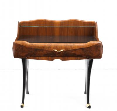 Vittorio Dassi Mobilificio Dassi Dassi Vittorio Dassi Mahogany Burl Nightstands