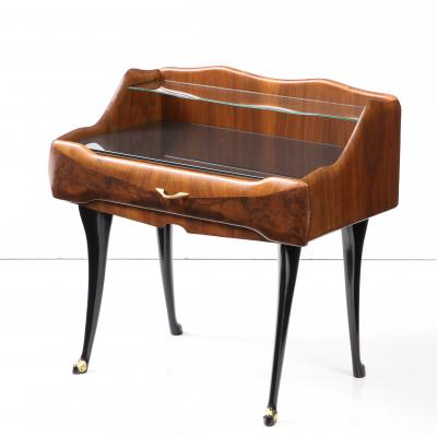 Vittorio Dassi Mobilificio Dassi Dassi Vittorio Dassi Mahogany Burl Nightstands