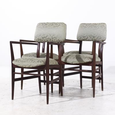 Vittorio Dassi Mobilificio Dassi Dassi Vittorio Dassi Mid Century Italian Teak Dining Chairs Set of 4