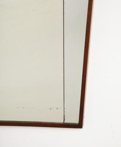Vittorio Dassi Mobilificio Dassi Dassi Vittorio Dassi Scalloped Wood Wall Mirror Italy circa 1940