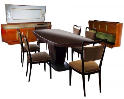 Vittorio Dassi Vittorio Dassi Iconic Design Midcentury Dining Table 1950s