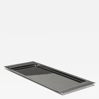 Vittorio Gregotti Steel Tray by Vittorio Gregotti for Cleto Munari