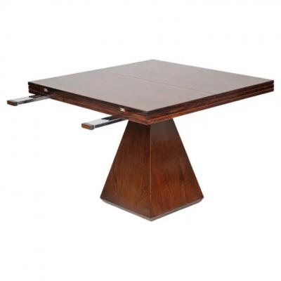 Vittorio Introini Geometric expanding dining table Italy c1960