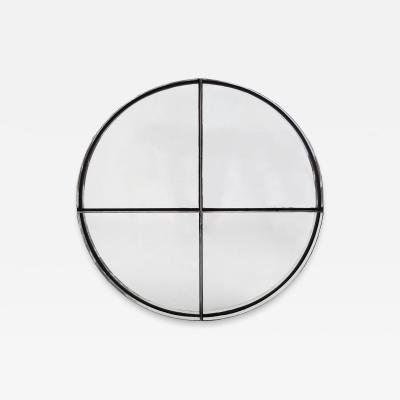 Vittorio Introini LARGE CHROME PLATED STEEL MIRROR VITTORIO INTROINI EDITION SAPORITI 1970 