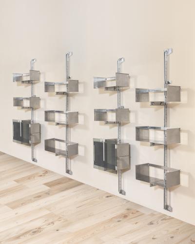 Vittorio Introini Vittorio Introini Modular Bookcase Set mod P700 by Saporiti Italian Design