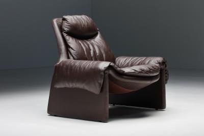 Vittorio Introini Vittorio Introini P60 Lounge Chair with Ottoman for Saporiti 1969