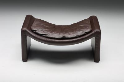 Vittorio Introini Vittorio Introini P60 Lounge Chair with Ottoman for Saporiti 1969