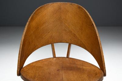 Vittorio Nobili Mid Century Plywood Dining Chairs Italy 1950s