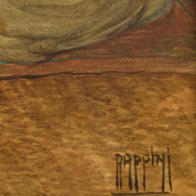Vittorio Rappini Pair of early 20th century Orientalist watercolours by Vittorio Rappini