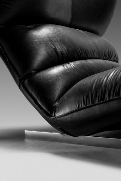 Vittorio Varo Vittorio Varo Canestrari lounge chair for 1P Italy 1970s